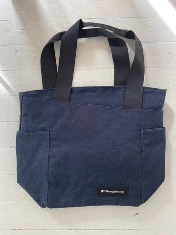 Paddle/Racquet Tote - SAMPLE - DENIM - Final Sale