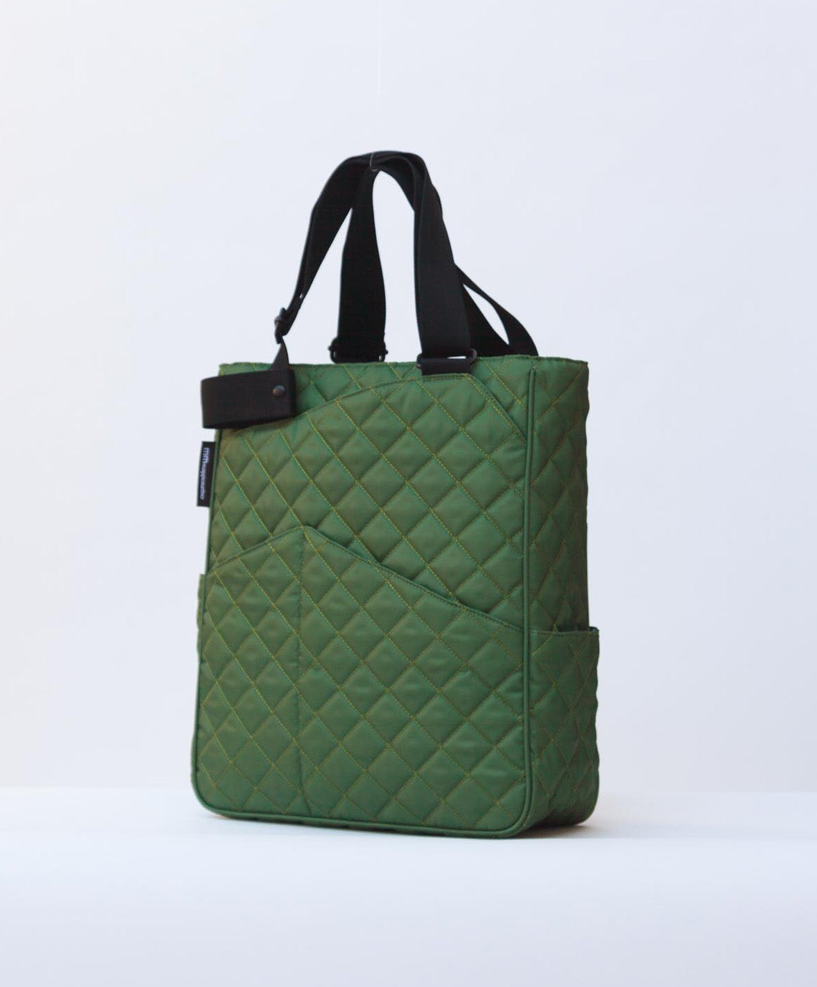 Quilted Original Tote in Lawn (Striped Handles)