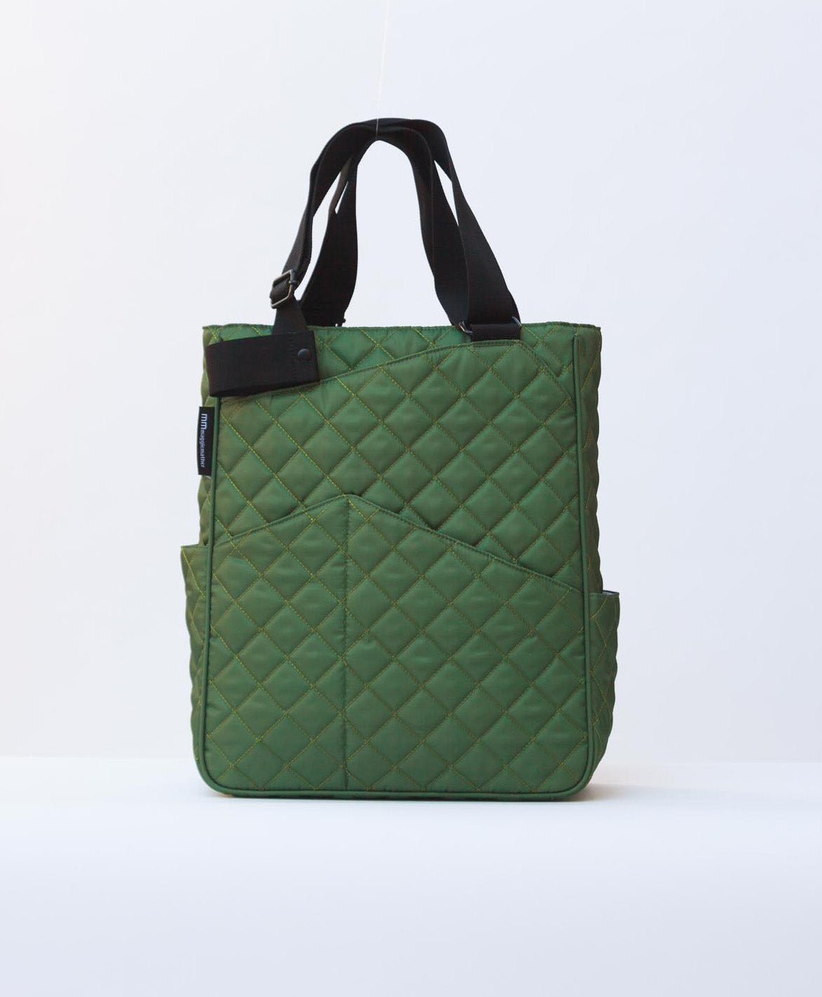 Quilted Original Tote in Lawn (Striped Handles)