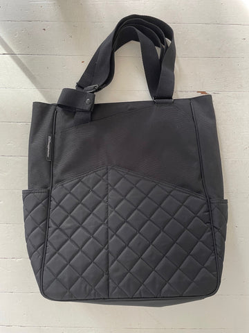 Original Tote SAMPLE - Black and Quilt Block - Final Sale